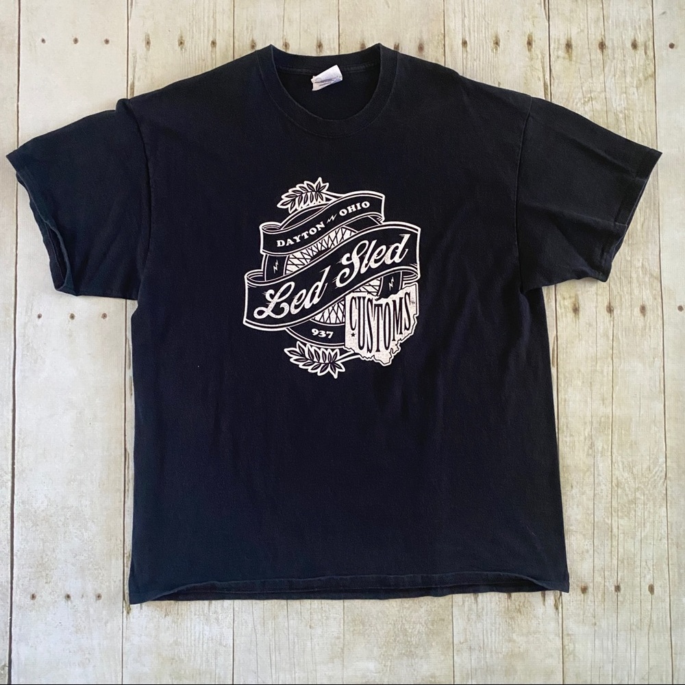 Motorcycle shirt led sled